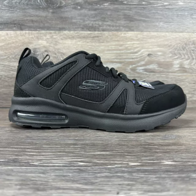 SKECHERS LITE WEIGHT Sneakers Shoes Memory Foam Black Men's 7.5 Wide ...