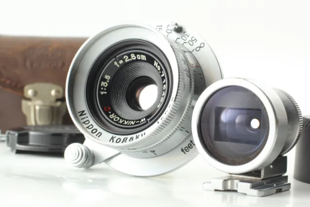 Rare [Near MINT w/ Finder] Nikon W-Nikkor C 2.8cm 28mm f3.5 Lens Leica L39 JAPAN