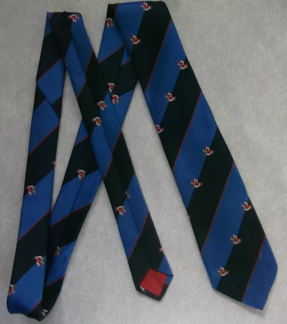 Tie Necktie Mens Vintage Crested Club Association Society Santa