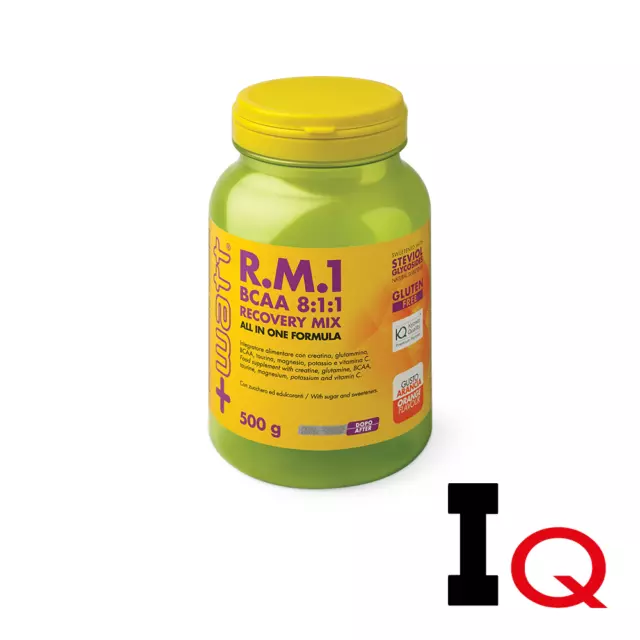 +Watt RM1 BCAA 811 Recovery Mix (Arancia,Sprint Apple) 500Gr- recupero endurance