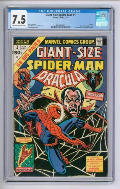 Giant Size Spider-Man #1 CGC 7.5 VFN- Spider-Man vs Dracula 3