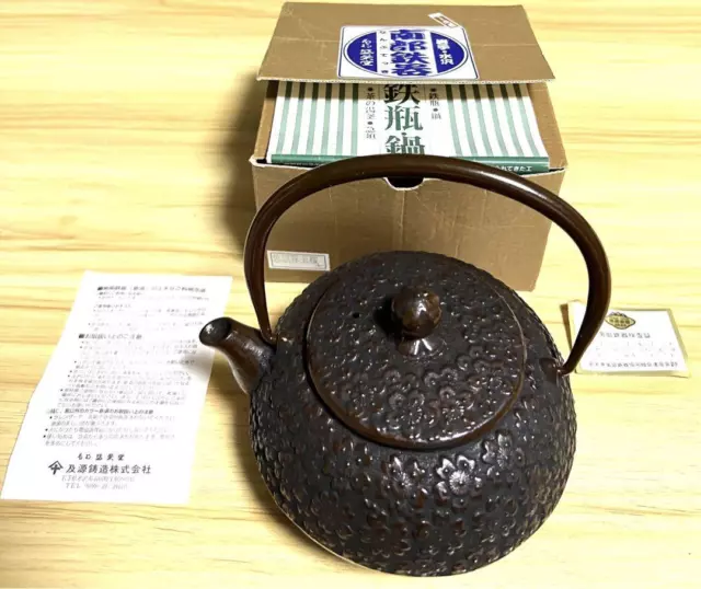 NANBU TEKKI Nambu Ironware Teapot Nogen Casting Oigen Seieido Tamazakura