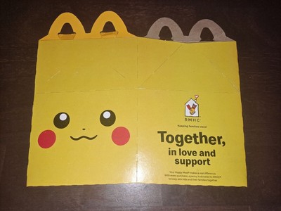 mcdonalds happy meal pikachu box