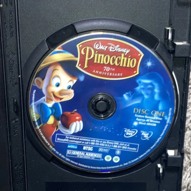 Pinocchio (DVD, 2009, 70th Anniversary Platinum Edition) Disc One