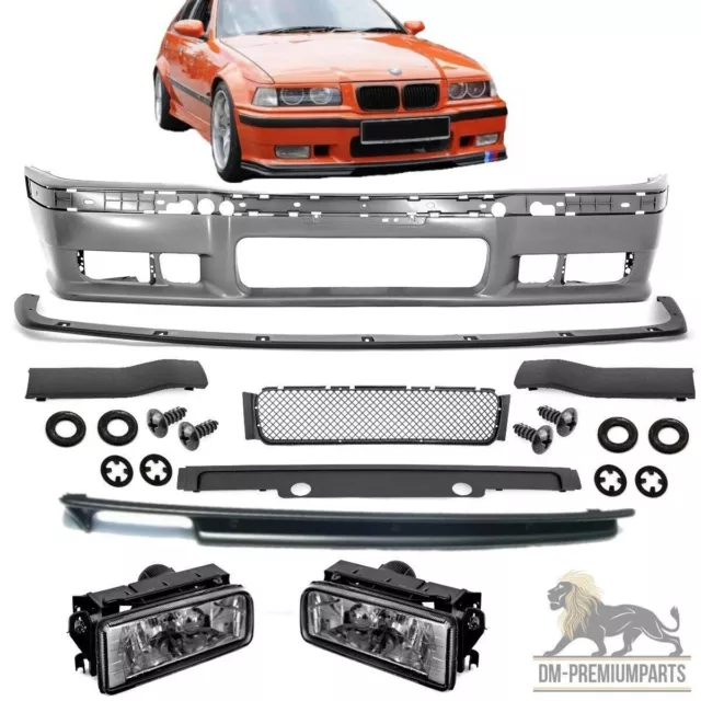 Stoßstange Mini Bodykit KOMPLETT+Diffusor+Nebel Smoke+Zubehör für M3 für BMW E36