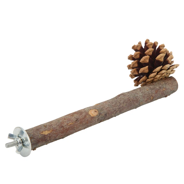 Natürliche Barsch Vogel Stand Pole Kauen Applewood Vogel Barsch Käfig Zubehör