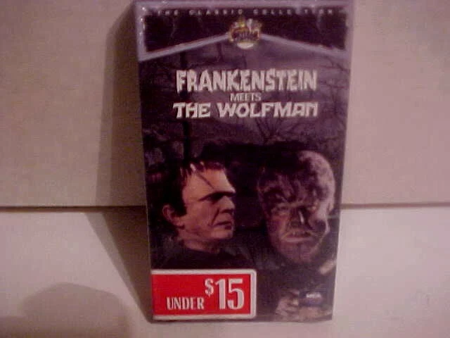 NEW HORROR VHS Frankenstein Meets The Wolfman VHS Universal Monsters 