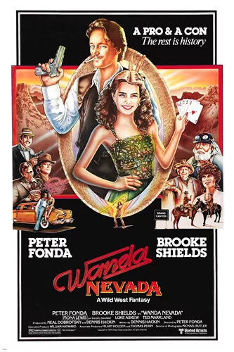 WANDA NEVADA movie poster BROOKE shields PETER fonda WESTERN FANTASY 20x30