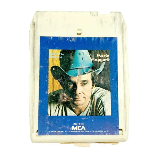 MERLE HAGGARD BACK To The Barrooms 8-Track Tape Untested MCA Records ...