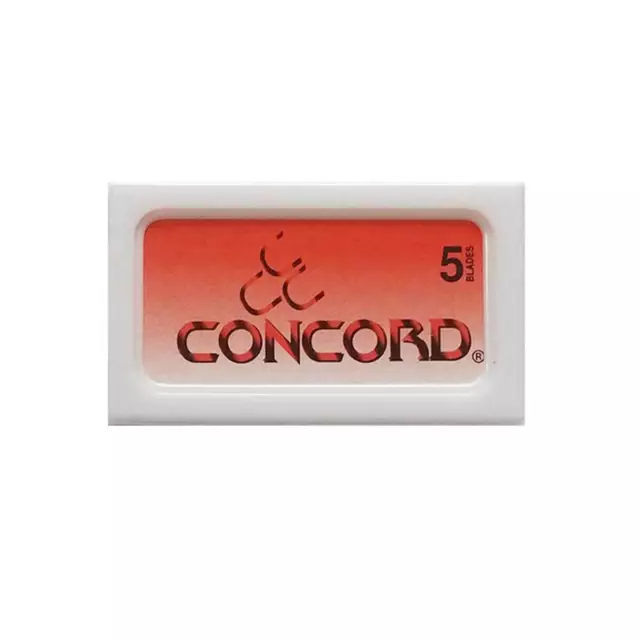 Hojas de afeitar Concord Super Stainless Double Edge contenido del paquete 5 unidades