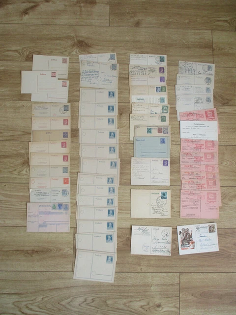 50 stck. Postkarten ab Altdeutschland, Deutsches Reich, Feldpost, Belege