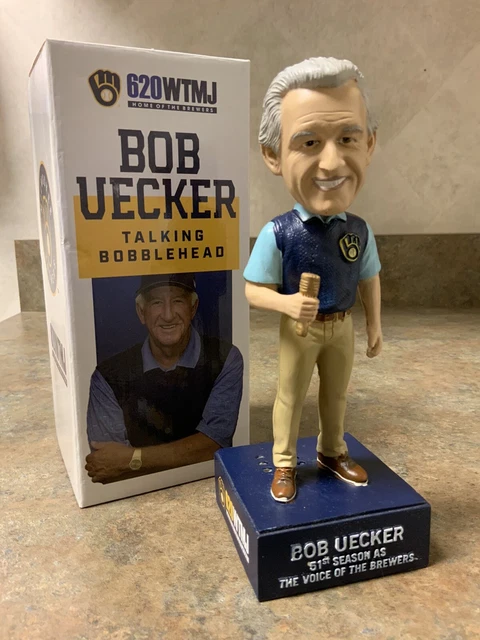 2021 MLB Milwaukee Brewers Bob Uecker Talking Bobblehead!