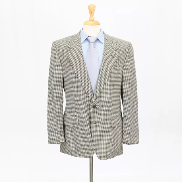 Ermenegildo Zegna 40R Beige Sport Coat Blazer Jacket Check 2B Wool