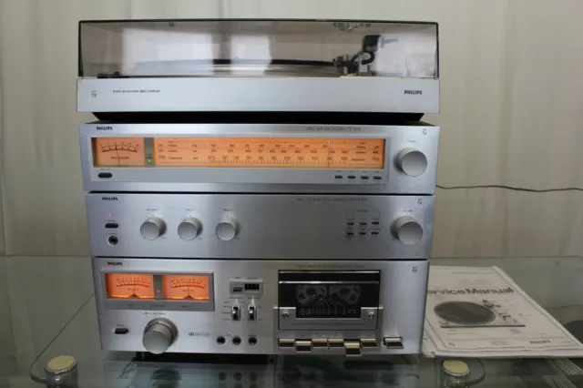 Philips 22Ah 102L Tuner 302L Verstärker N5151 Mark Ii Kassette F7111 Turntable