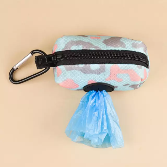 Distributeur de sacs à déchets pour chiots, avec fermeture éclair,