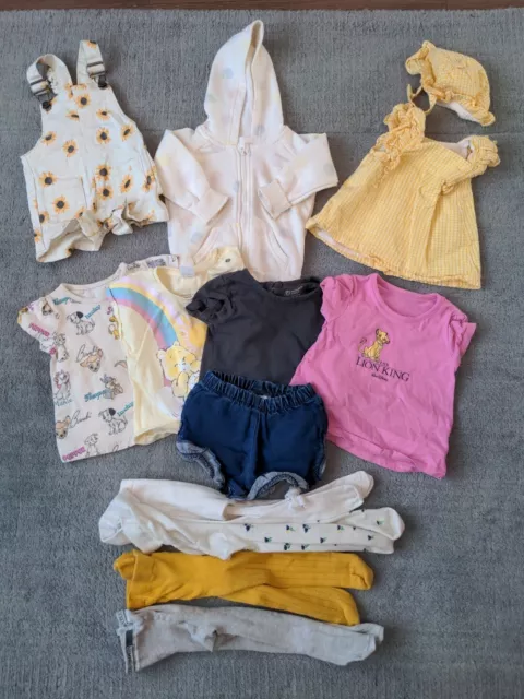Lovely bundle baby girl 6-9 months clothes spring/summer mix&match tops shorts