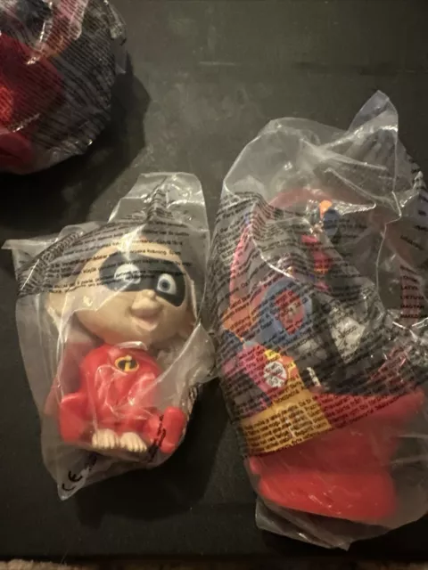 BNIP The Incredibles McDonald's Happy Meal Toys.