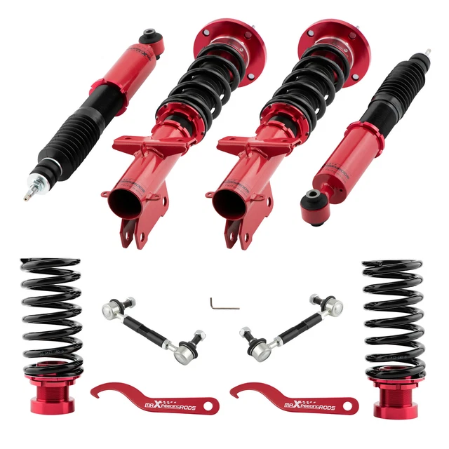 Kit Molle Assetto AUTOSTYLE Per Ford Fiesta 2002-2008 - Abbassamento 45 Mm, Rosso | Migliora Maneggevolezza - Foto 4