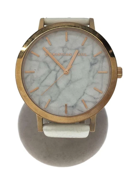 Christian Paul Quartz Leather    Fashion Wristwatch 9872 From Japan