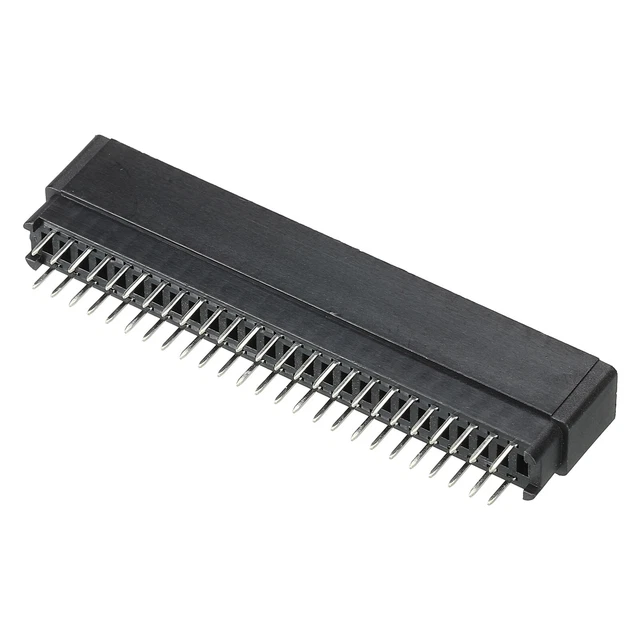 Scheda Bordo Connettore Nero Presa Destra Angolo 50 Pin 2.54mm Passo