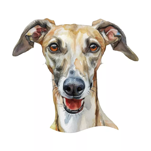 Designer Aufkleber / Sticker Fotosticker - Hunde -  Windhund Galgo Espanol 02