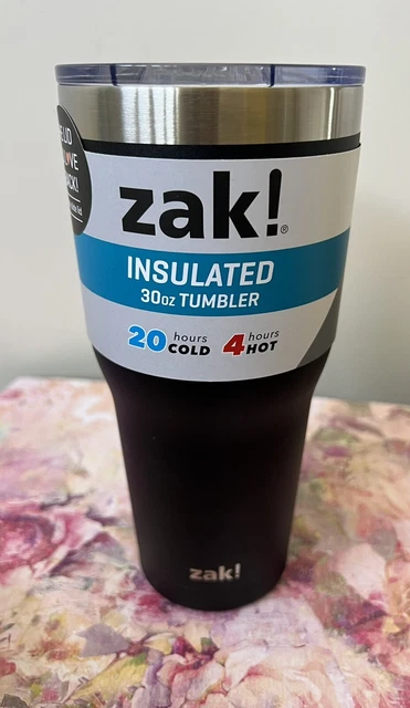 Zak 🔥❄️ double wall stainless steel vacuum Insulated Tumbler 30oz Black NEW