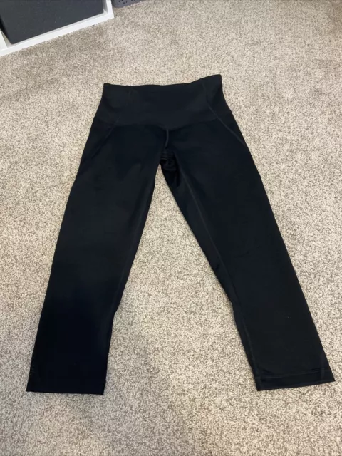 Zella Womens Cropped Leggings Black Size Small NWOT