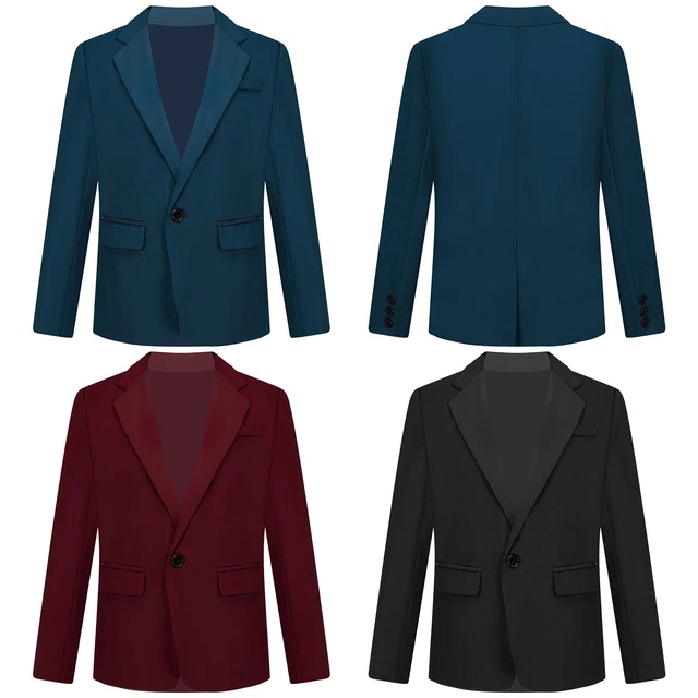 Junge Blazer Anzug Jacke Gentleman Smoking Sakko Kinder Anzugmantel Für Hochzeit