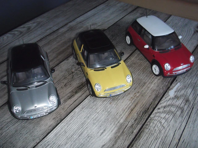 Lot 3 mini bmw voiture miniature 1/18