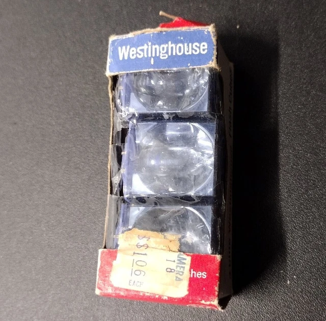 CUBOS FLASH AZULES WESTINGHOUSE 1 paquete 3 cubos 12 flashes vintage nuevo de lote antiguo