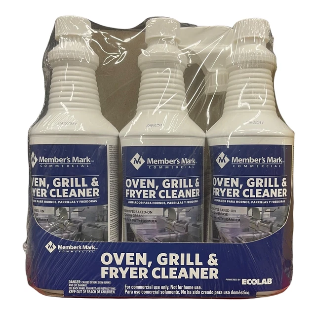 MEMBER'S MARK COMMERCIAL Oven, Grill and Fryer Cleaner 32 oz., 3 pack