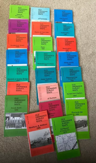 Old Ordnance Survey Maps Bundle - Durham - (23 items)