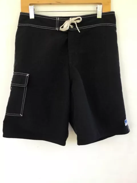 Quiksilver Old school Boardshorts, 29, Black With Blue And White Logo