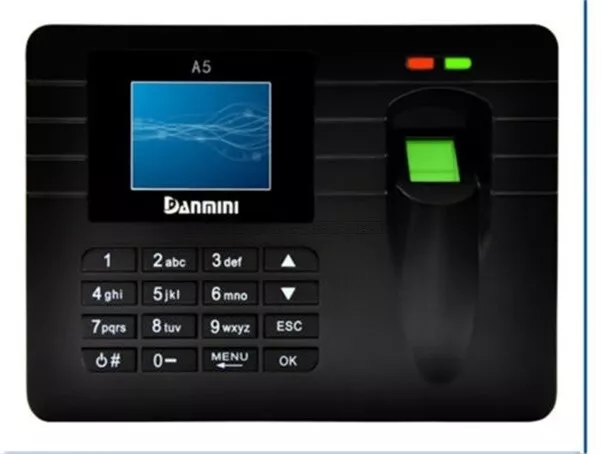 Time Recorder Tft Screen Clocking In Clock Machine Employee Attendance *New* vu