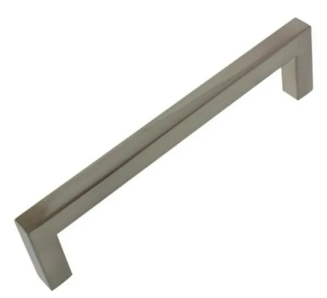 GlideRite 5" Satin Nickel Solid Square Cabinet Bar Drawer Pulls 9 Pack 87227SN-1
