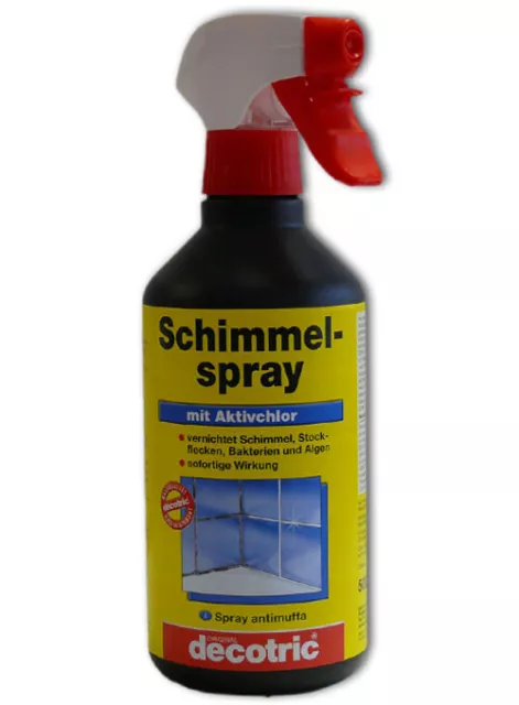 DECOTRIC SCHIMMEL - ANTIMUFFA ELIMINA MUFFA Spray 500 ML mufficida - CON  SPRUZZ EUR 8,36 - PicClick IT