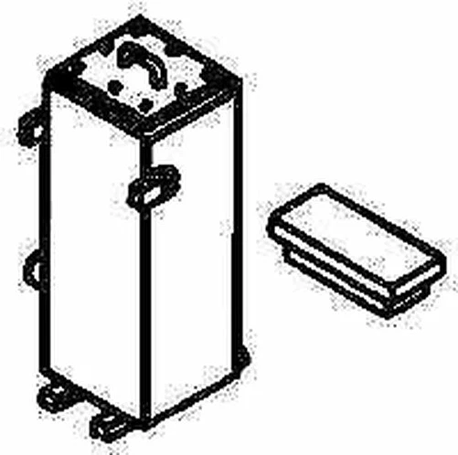 Details West HO Scale #901 Electric Relay Cabinets – 1-Door, White Metal (Unpainted) – Model Railroad Building Kit