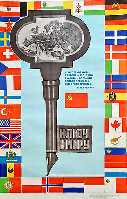 Peace In Europe Ussr Partnership - Impressive Soviet Bolsheviks Poster Koretskiy