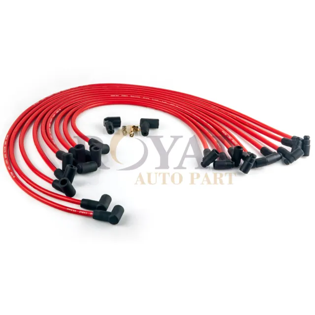 MAS Spark Plug Wires Set HEI 73686 8.65mm Red Ultra 40 Compatible with  Buick Chevy Chevrolet Oldsmobile Pontiac Small Block