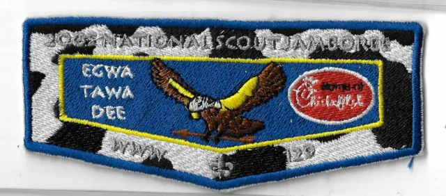 OA Egwa Tawa Dee Lodge 129 2005 National Scout Jamboree S64 Flap BLU Bdr. GA [MX