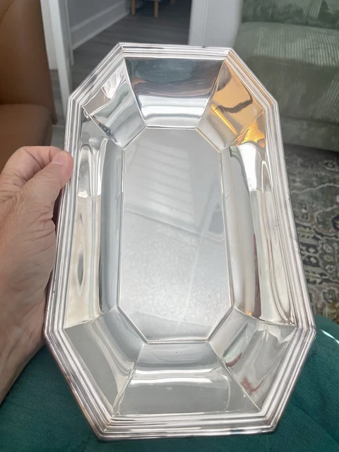 VINTAGE WALLACE SILVERSMITHS Alden Silverplate Bread Tray 5000