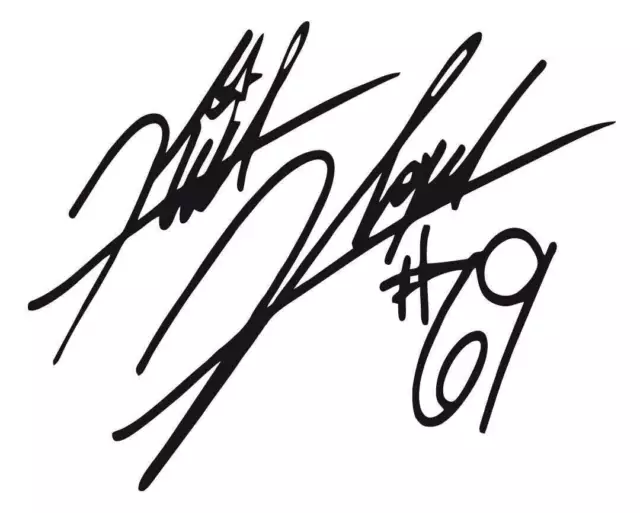 Nicky Hayden #69 Signature Sticker / Decal / Aufkleber – 100 mm x 80 mm