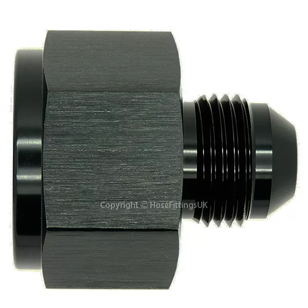 AN-10 FEMALE to AN-6 MALE JIC BLACK REDUCER/EXPANDER Hose Fitting Adapter BLK