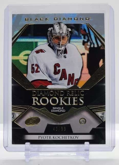 2022-23 Black Diamond Pyotr Kochetkov Rookie Single Diamond Relic #/99 Canes