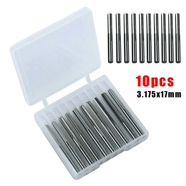 Punte router CNC slot dritto di alta qualità 10 pz gambo 18 pollici per fresatu