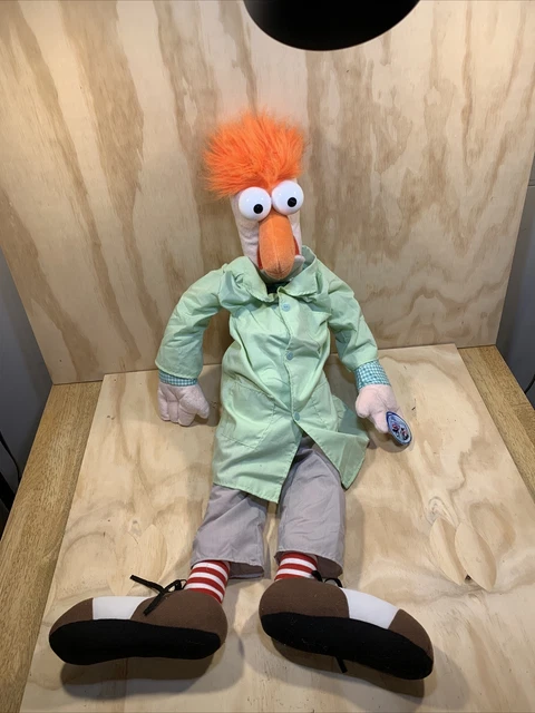 EXTREMELY RARE SIZE Jim Hensons Muppet Beaker 34” inch Plush Stuffed Animal