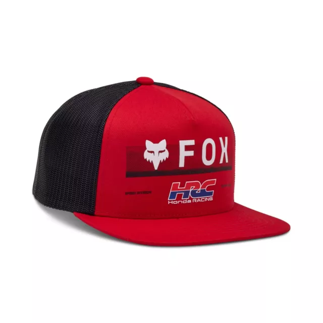 Baseballkappe Fox Racing Honda HRC Druckknopflasche rot Motocross Trucker 32253-122