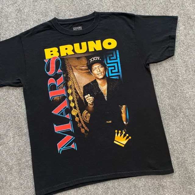 Bruno Mars 24K Magic World Tour T-Shirt Adult Large Black Merch XXIV Concert 3