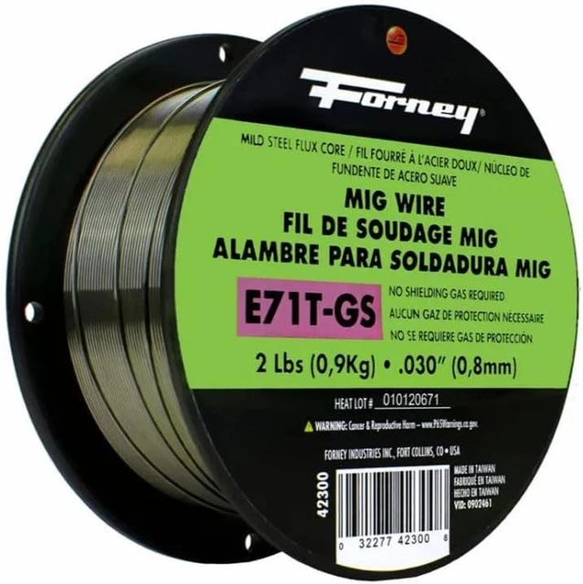 42300 Flux Core Mig Wire, Mild Steel E71Tgs.030-Diameter, 2-Pound Spool, Silver,