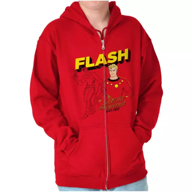 Flash Gordon Superhero Comic Strip Vintage Sweatshirt Zip Up Hoodie Men Women